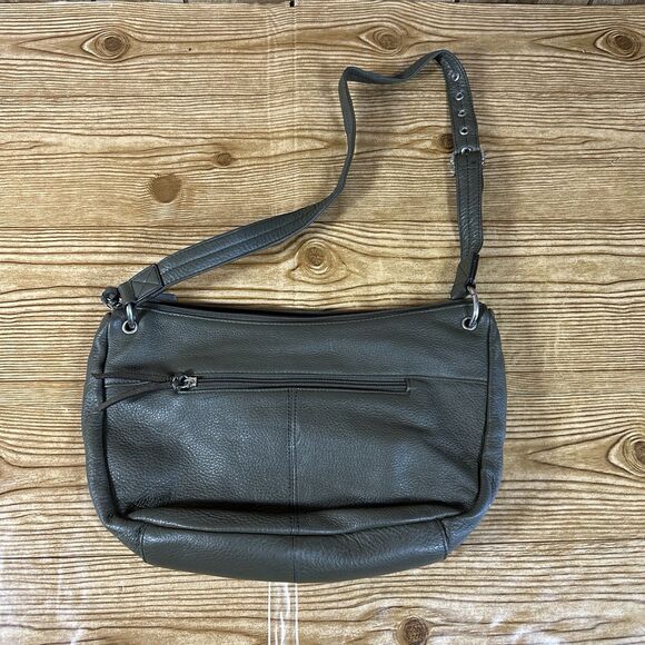 Stone Mountain Hobo Shoulder Bag Green Multiple Compartments Detachable Keychain - Picture 9 of 16